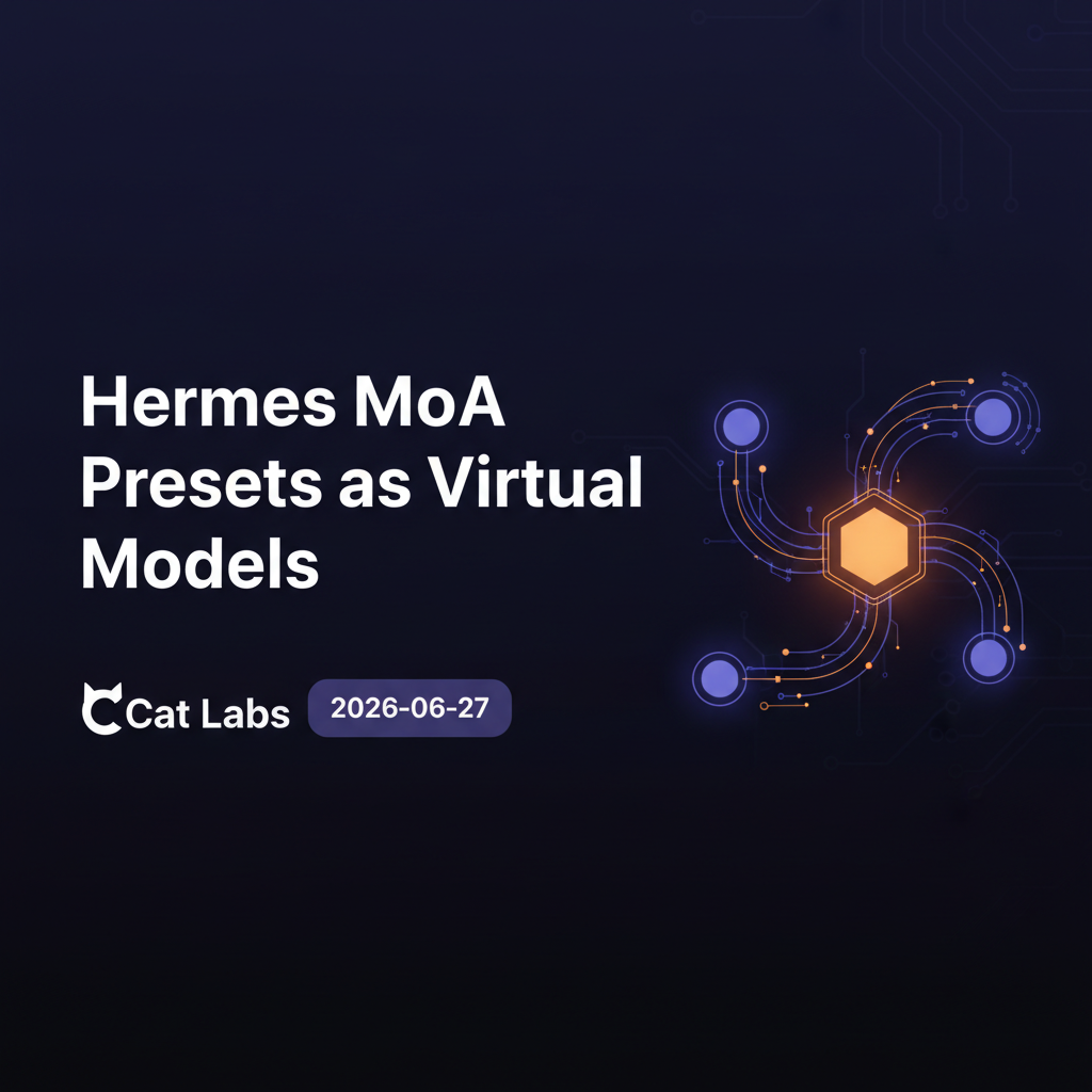 Hermes Agent MoA Presets Ship as Virtual Models - Configurable Reference Fan-Out Across Providers