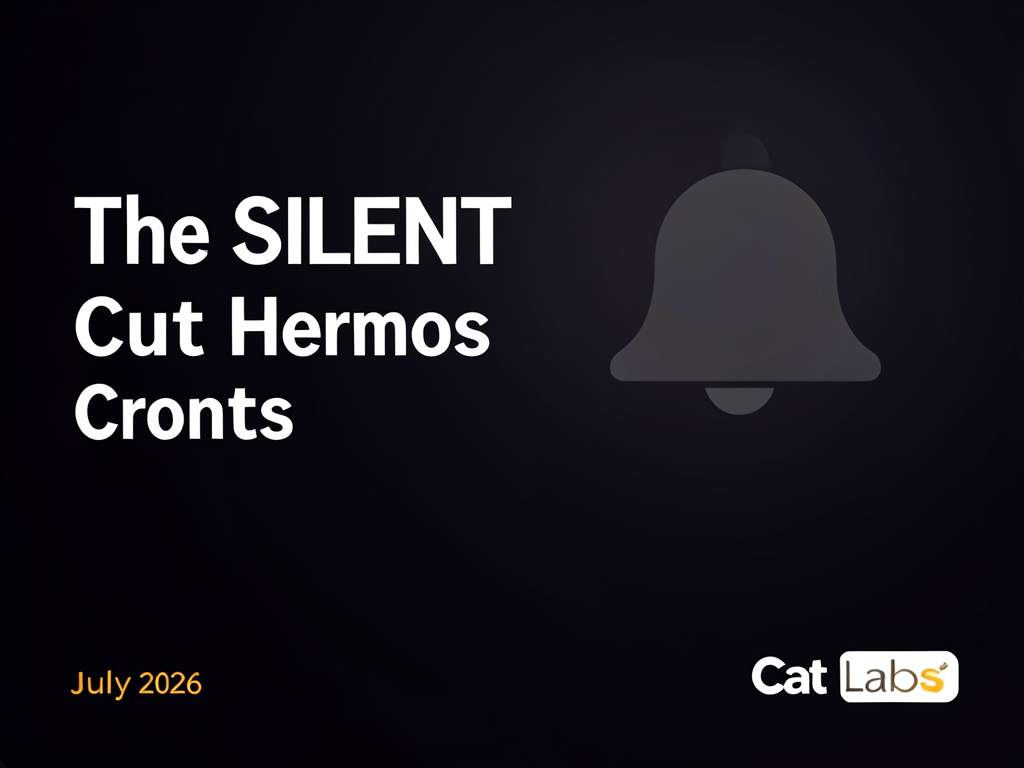The SILENT Pattern: Cut Hermes Cron Costs by Routing Empty Cycles to Zero Tokens