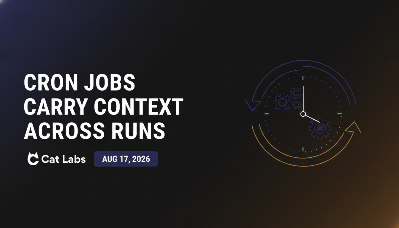 Hermes Cron Jobs Now Carry Their Previous Output Into Every Run