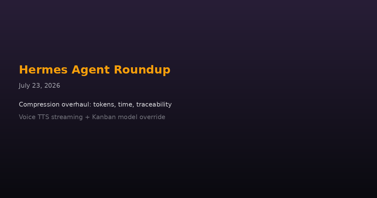 Compression Learns Three New Tricks - Tokens, Time, and Traceability